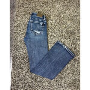 BKE Stella Jeans 26x29.5 Slim Fit Low Rise Bootcut Blue Denim